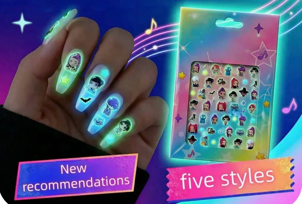 Huntrix Nail Stickers