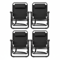 Black Beach Chair Set of 4