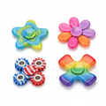 Set of 4 assorted colour fidget spinners for kids