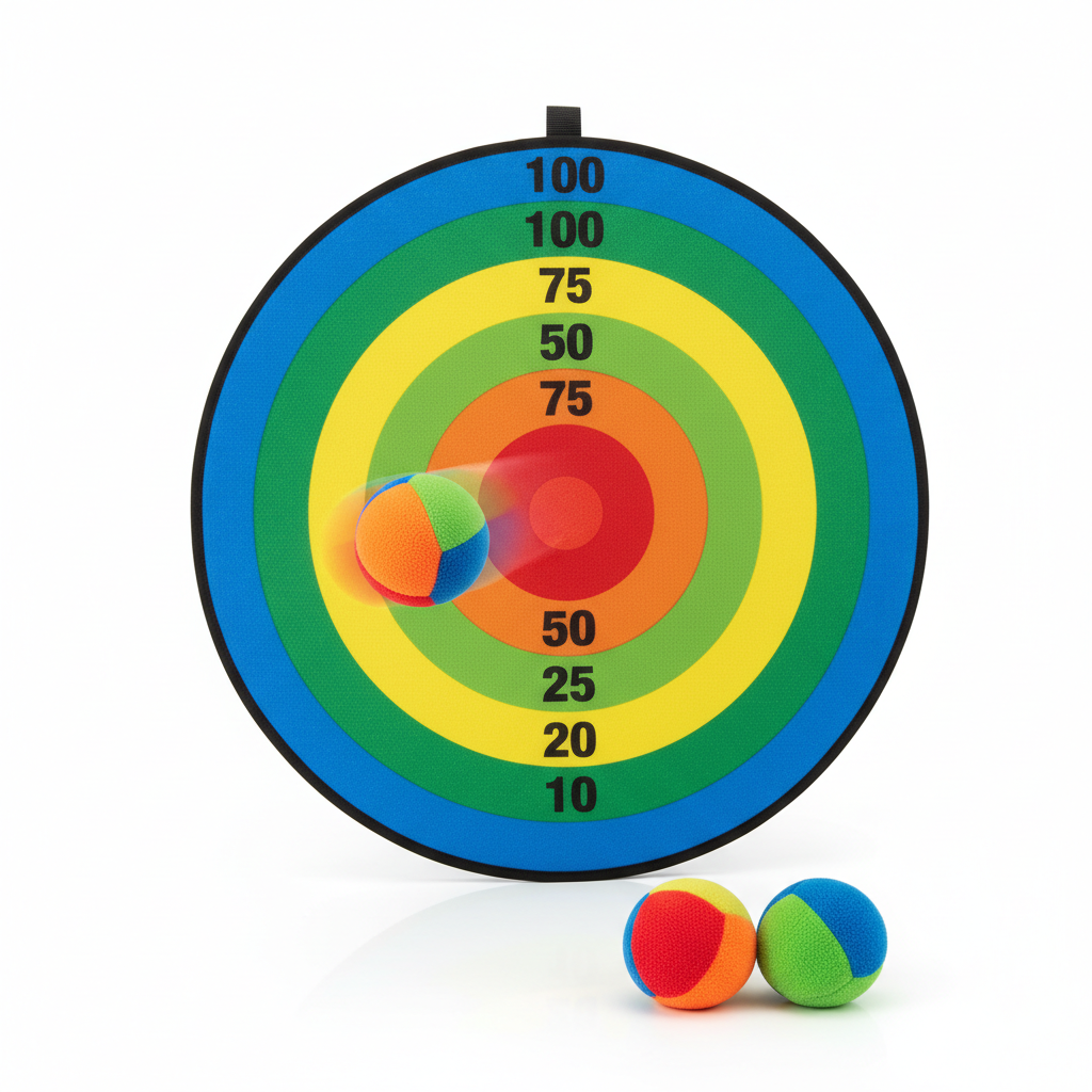 Sticky Ball with Large Target