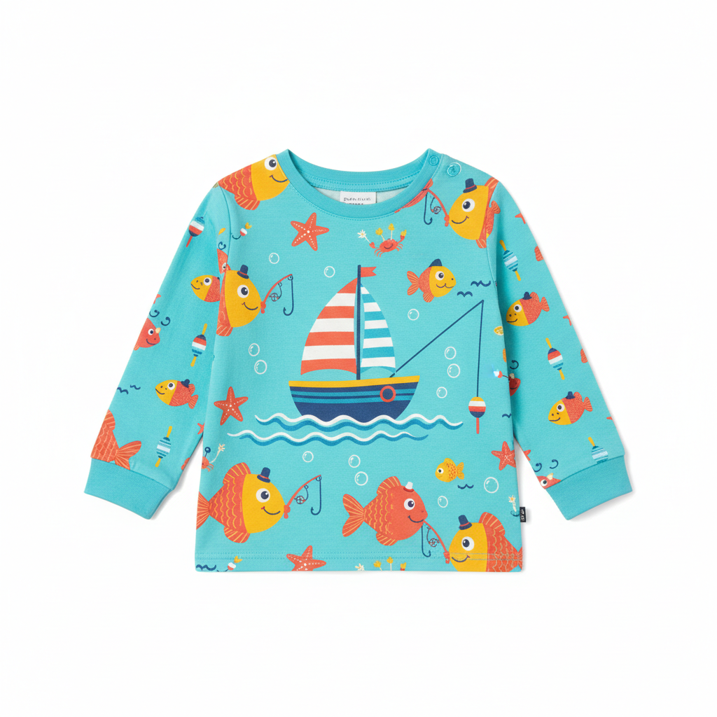 Kids Fishing Long Sleeve Shirt