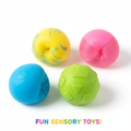 4 piece stress ball set assorted colours sensory toy