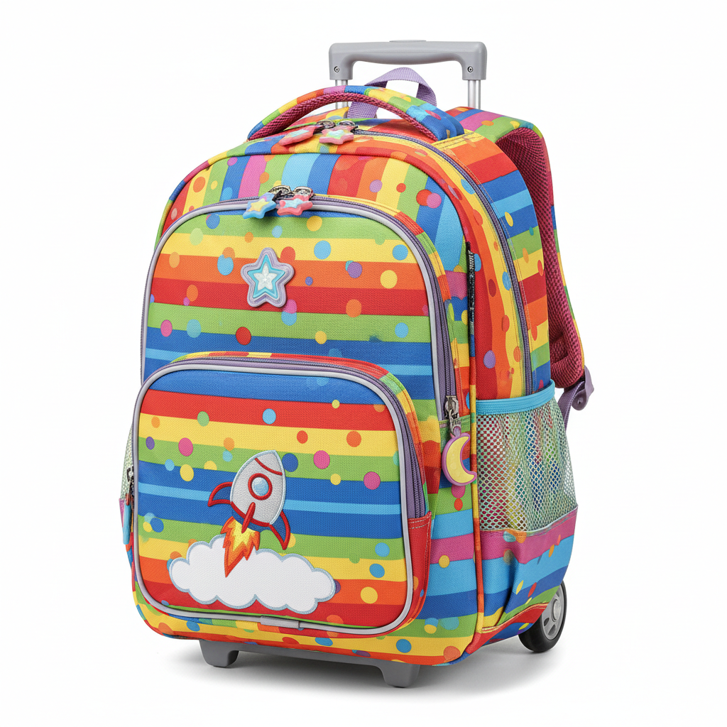 Kids travelling bag colourful fun backpack for children
