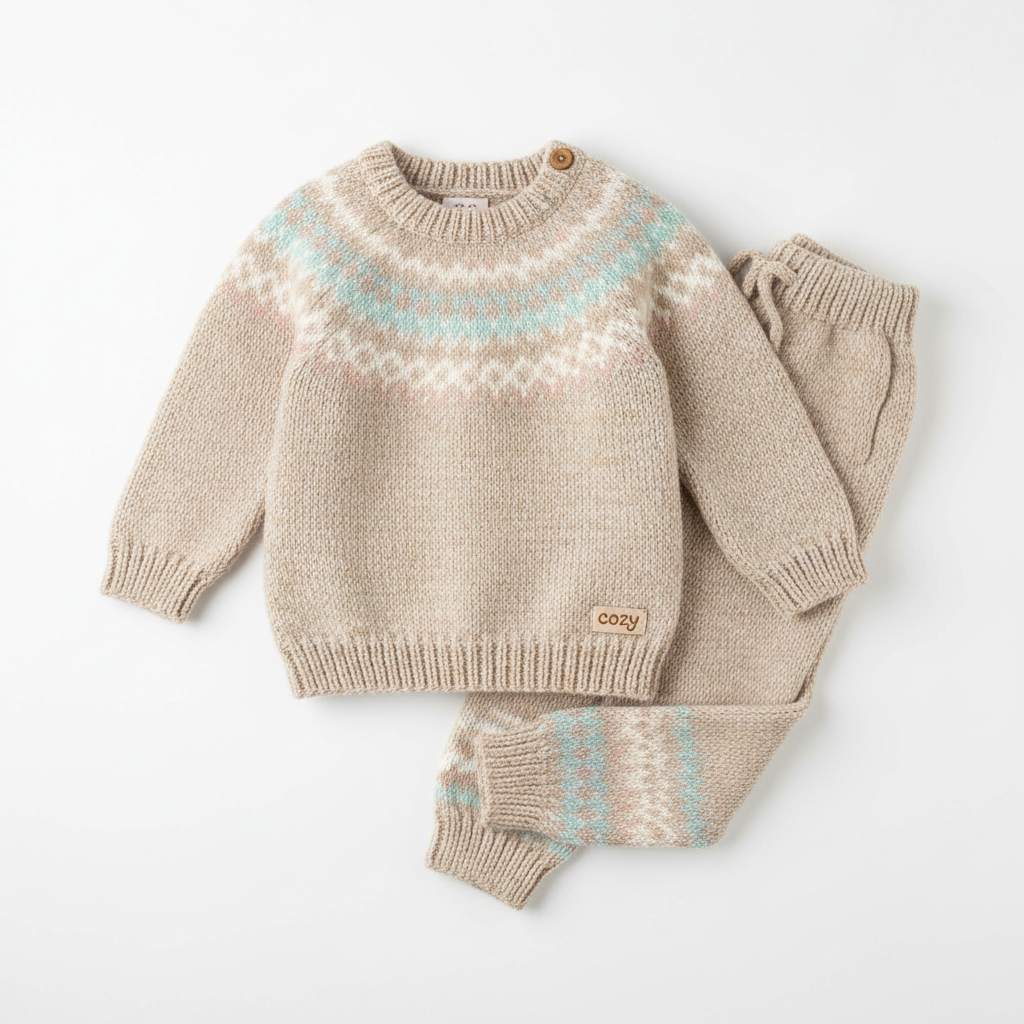 Kids Knitted Jumper and Pants Bundle