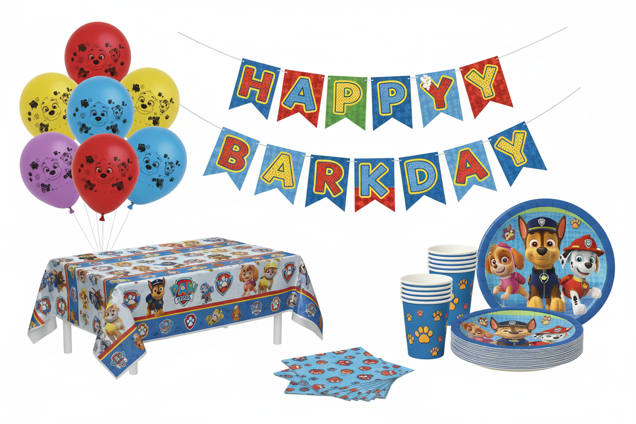 Paw Patrol Theme Party Decoration Set