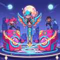 Huntrix K-pop Demon Hunters Microphone and Speaker Set